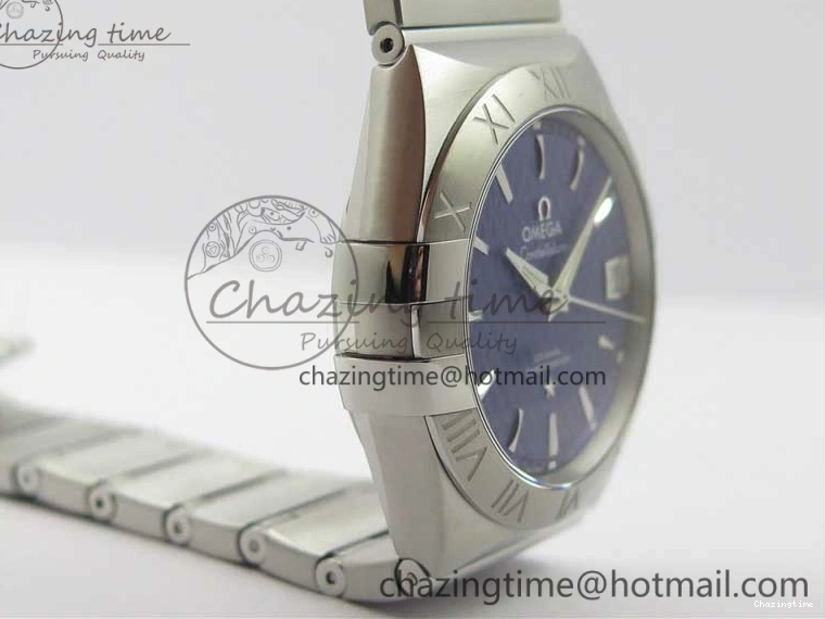 0323 SunProtective Constellation 38mm SS VSF 1:1 Best Edition Blue Textured Dial on SS Bracelet A8500 Super Clone 7917